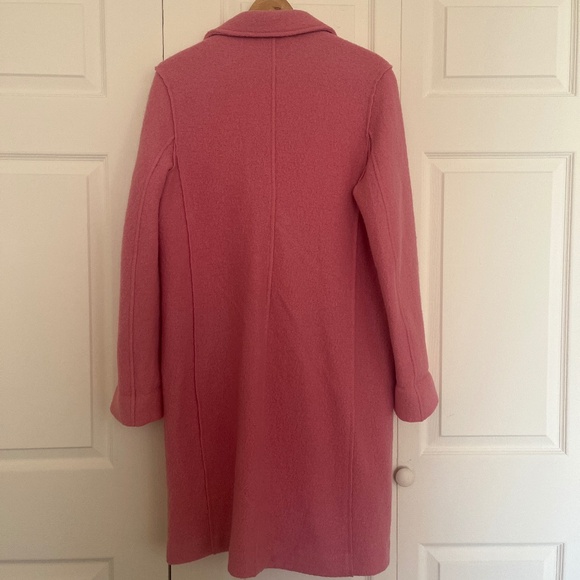 J. Crew pink Daphne coat boiled wool size 6 - Picture 3 of 9
